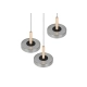 Celeste lampa wisząca LED 3x7,5W 3x750lm 3000K czarna 354930332