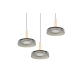 Celeste lampa wisząca LED 3x7,5W 3x750lm 3000K czarna 354930332