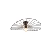 Chapeau lampa sufitowa 1xE27 czarna R61451032 TRIO lighting