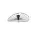 Chapeau lampa sufitowa 1xE27 czarna R61451032