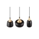 Chiraz lampa wisząca 3xE27 czarna 310500332