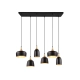 Chiraz lampa wisząca 6xE27 czarna 310500632