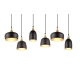 Chiraz lampa wisząca 6xE27 czarna 310500632