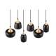 Chiraz lampa wisząca 6xE27 czarna 310500632