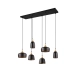 Chiraz lampa wisząca 6xE27 czarna 310500632