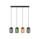 Cork lampa wisząca 4xE27 czarna 364600417