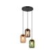 Cork lampa wisząca 3xE27 czarna 364630317 TRIO lighting