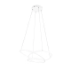 Darvin lampa wisząca 1xLED 34W 1x4500lm 2300K, 3000K, 4000K biała 349110131