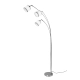 Davos lampa podłogowa 3xE14 srebrna, biała R41553006