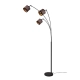 Davos lampa podłogowa 3xE14 czarna, szara R41553041