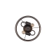 Davos lampa sufitowa 2xE14 czarna, szara R61552041