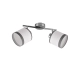 Davos lampa sufitowa 2xE14 srebrna, biała R81552006