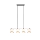Davos lampa wisząca 4xE14 srebrna, biała R31554006
