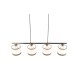 Davos lampa wisząca 4xE14 srebrna, biała R31554006