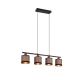 Davos lampa wisząca 4xE14 czarna, szara R31554041 TRIO lighting