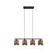 Davos lampa wisząca 4xE14 czarna, szara R31554041