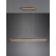 Deacon lampa wisząca LED 40W 3200lm 2700K-6000K drewno, czarna  326610232