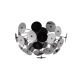 Discalgo lampa sufitowa 3xE14 czarna 609900357