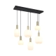 Diva lampa wisząca 6xE27 złota, czarna 319800608 TRIO lighting
