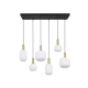 Diva lampa wisząca 6xE27 złota, czarna 319800608