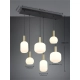 Diva lampa wisząca 6xE27 złota, czarna 319800608
