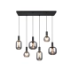 Diva lampa wisząca 6xE27 czarna 319800632