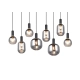 Diva lampa wisząca 8xE27 czarna 319800832