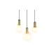 Diva lampa wisząca 3xE27 złota, czarna 319830308