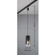 Duoline lampa do szynoprzewodu wisząca 1xE27 czarna 73060132