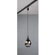 Duoline lampa do szynoprzewodu wisząca 1xE14 czarna 73700132