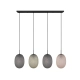 Facette lampa wisząca 4xE27 czarna 364200417