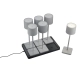 Fernandez lampa podłogowa LED 6x1W 6x130lm 2700K, 4000K, 6000K szara R54096677 TRIO lighting