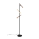 Fiato lampa podłogowa LED 3x3W 3x400lm 2300K, 3000K, 4000K czarna, brązowa 452010317