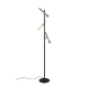 Fiato lampa podłogowa LED 3x3W 3x400lm 2300K, 3000K, 4000K czarna, brązowa 452010317