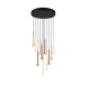 Fiato lampa wisząca LED 11x3W 1400lm 2300K, 3000K, 4000K czarna, brązowa 352091117 TRIO lighting