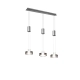 Franklin lampa wisząca LED 9W 1050lm 3000K srebrna 326510307 TRIO lighting