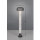 Fraser lampa stojąca 1xE27 szara 462560178