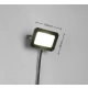 Funchal kinkiet LED 20W 1800lm 4000K czarny R23346132