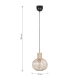 Gila lampa wisząca 1xE27 czarna 365700166
