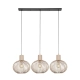 Gila lampa wisząca 3xE27 czarna 365700366
