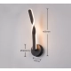 Ginko kinkiet LED 11W 1150lm 3000K czarny R25791732