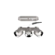Guayana lampa sufitowa 3xGU10 srebrna 651000307