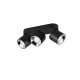 Guayana lampa sufitowa 3xGU10 czarna 651000332