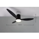 Göteborg lampa sufitowa wentylator LED 20W 2500lm 2700K-6000K czarna R64202132