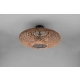 Hedda lampa sufitowa 2xE27 brązowa, czarna 612300236