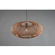 Hedda lampa wisząca 1xE27 brązowa, czarna 312300136