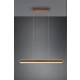 Helios lampa wisząca LED 48W 5800lm 2700K-6500K brązowa 343310365