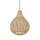 Janne lampa wisząca 1xE27 naturalna, czarna 366790136