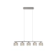 Kaprun lampa wisząca 5xE14 srebrna 311600506