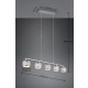 Kaprun lampa wisząca 5xE14 srebrna 311600506